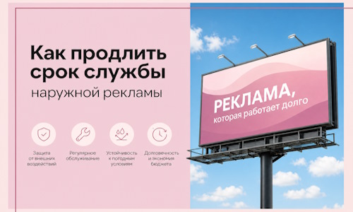 Как продлить срок службы наружной рекламы в  Краснотурьинске